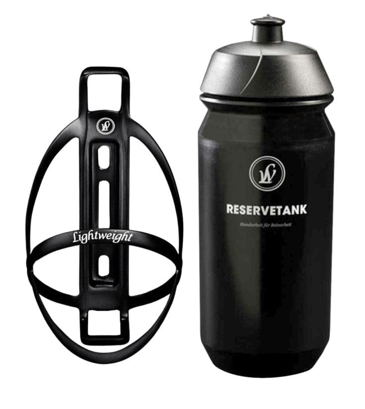 Lightweight Edelhelfer Carbon Bottle Cage w/Black Bottle