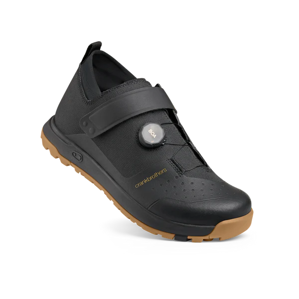 Crank Brothers Shoes Mallet Trail BOA Black/Gold/Gum Clipless SPD
