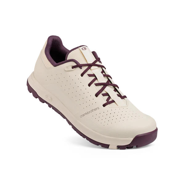 Crank Brothers Shoes Mallet Trail Lace White/Purple Clipless SPD