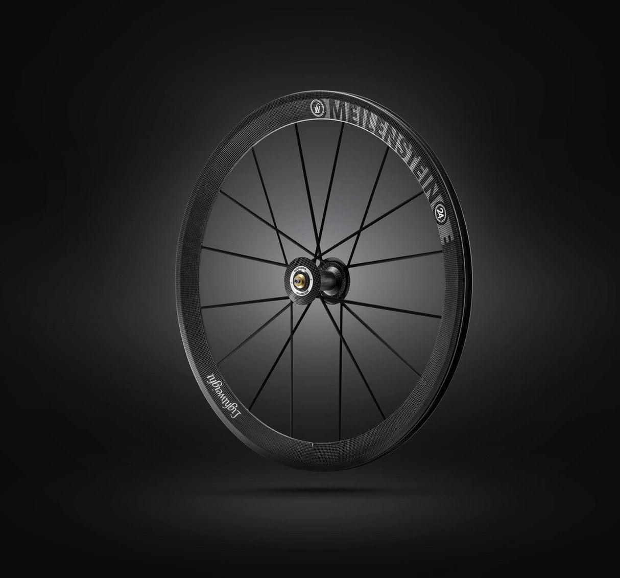 Lightweight Meilenstein C 24E Schwarz Edition Clincher Road Wheelset (Campag)