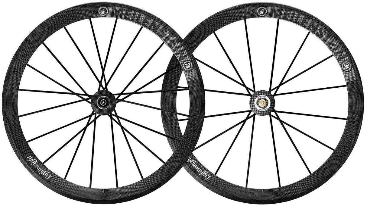 Lightweight Meilenstein C 24E Schwarz Edition Clincher Road Wheelset (Campag)