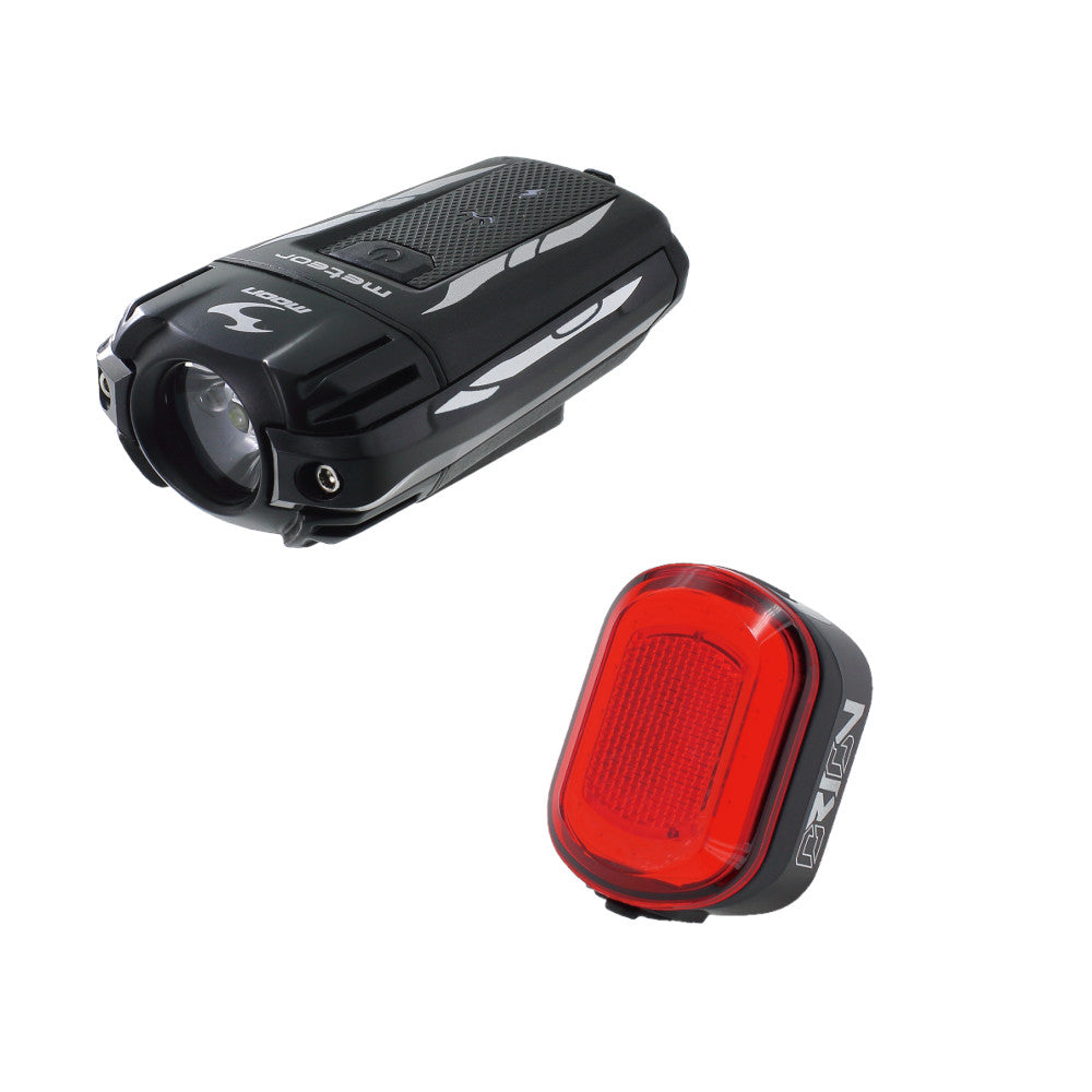 Moon Meteor 400lms and Orion 50lms Front/Rear Light Set