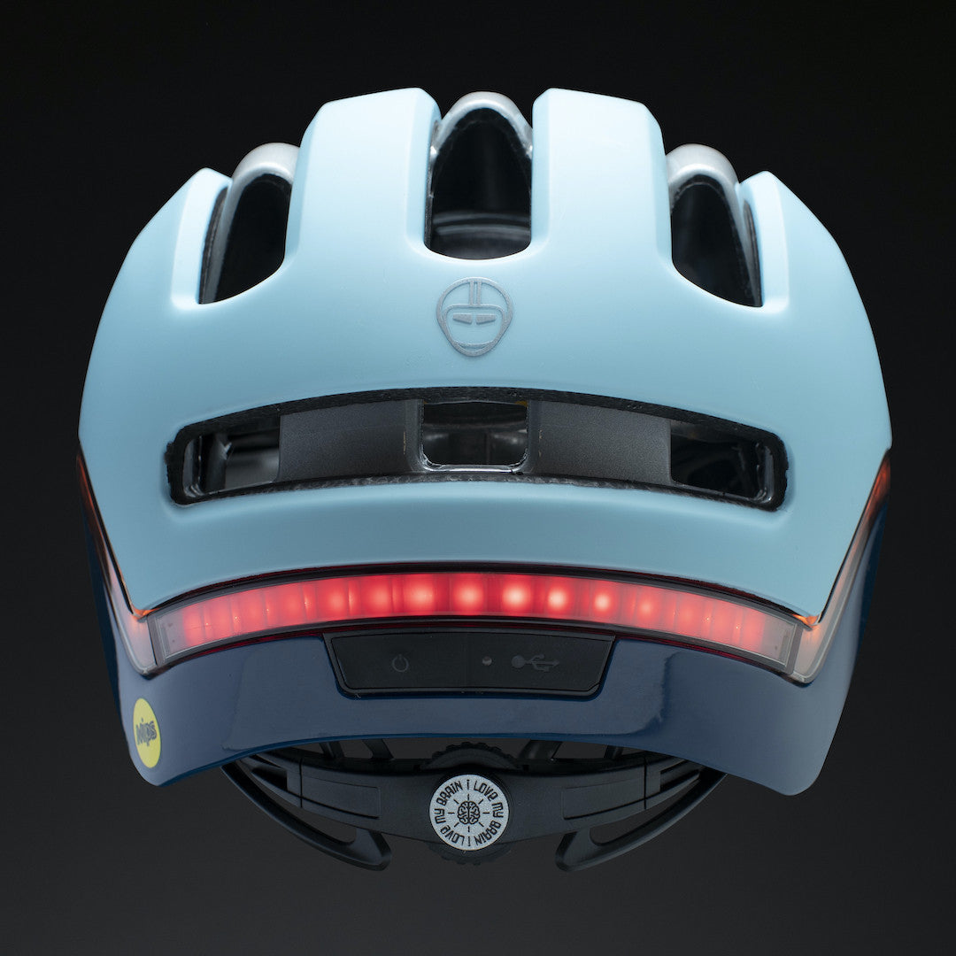 Nutcase Vio Sky Matte MIPS Helmet w/Led Lighting