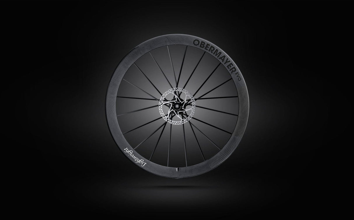 Lightweight Obermayer Evo Schwarz Edition Disc Road Wheelset (SRAM XDR)