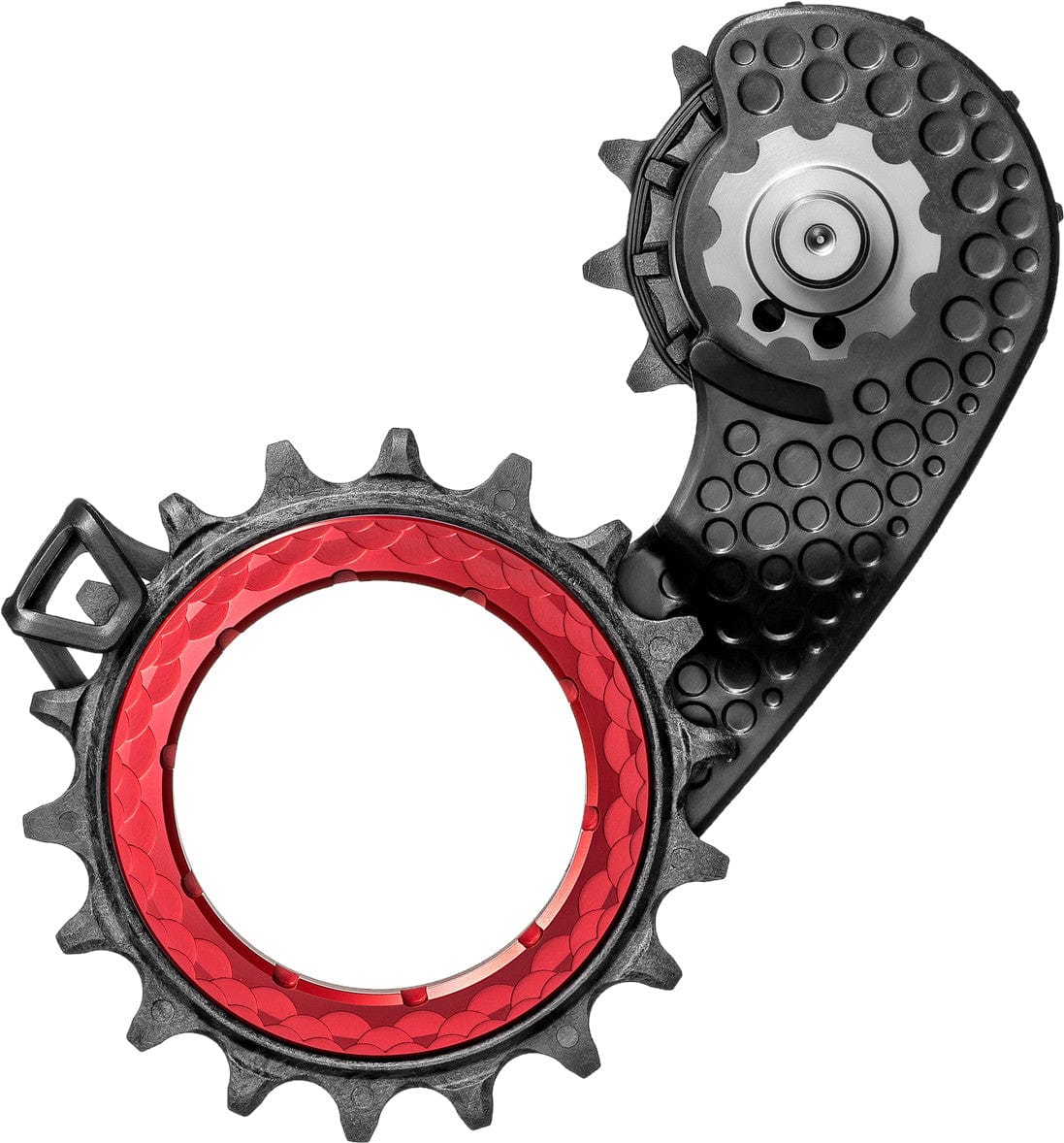 absoluteBLACK Oversized Derailleur Cage for Shimano R9200 12sp Red