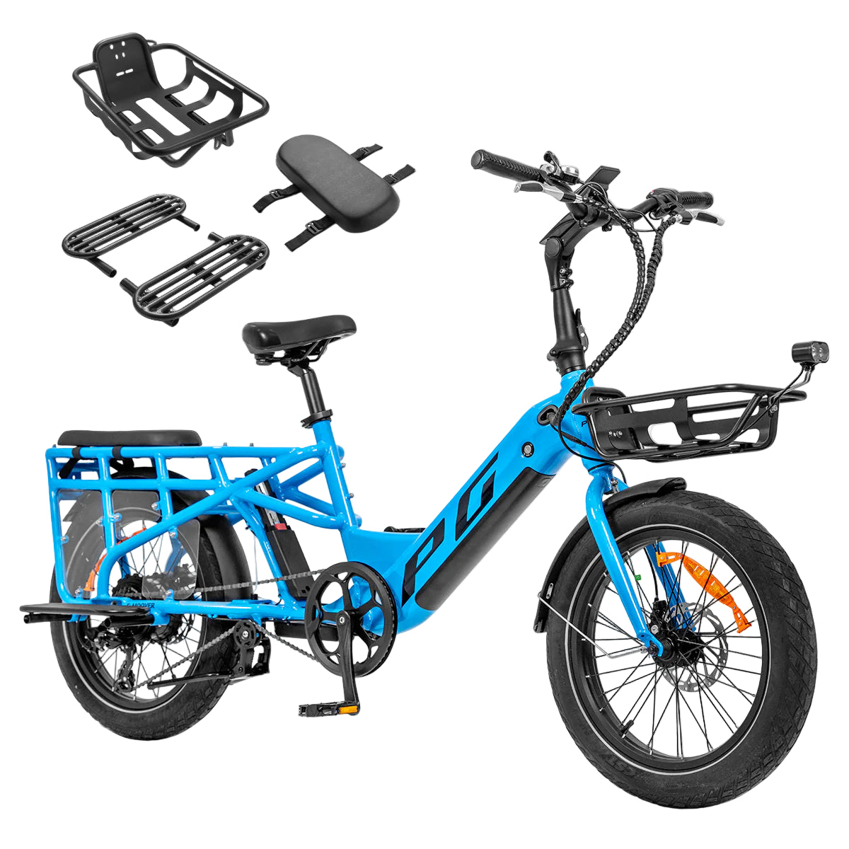 Progear E-Moover E-Cargo Bike Electric Blue