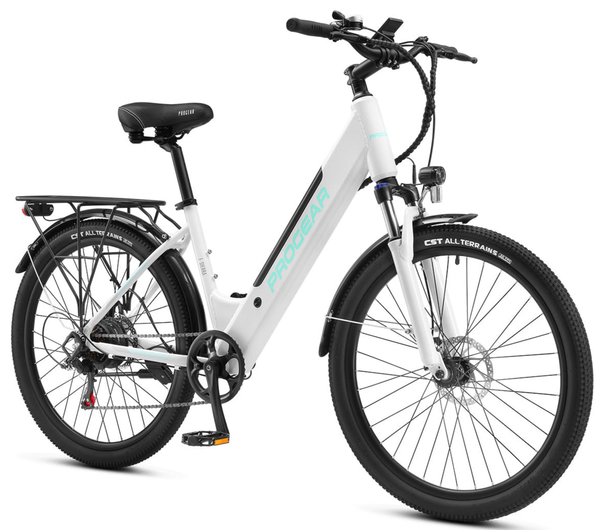 Progear E-Sierra Ladies 26" 17" Hybrid E-Bike Whisper White