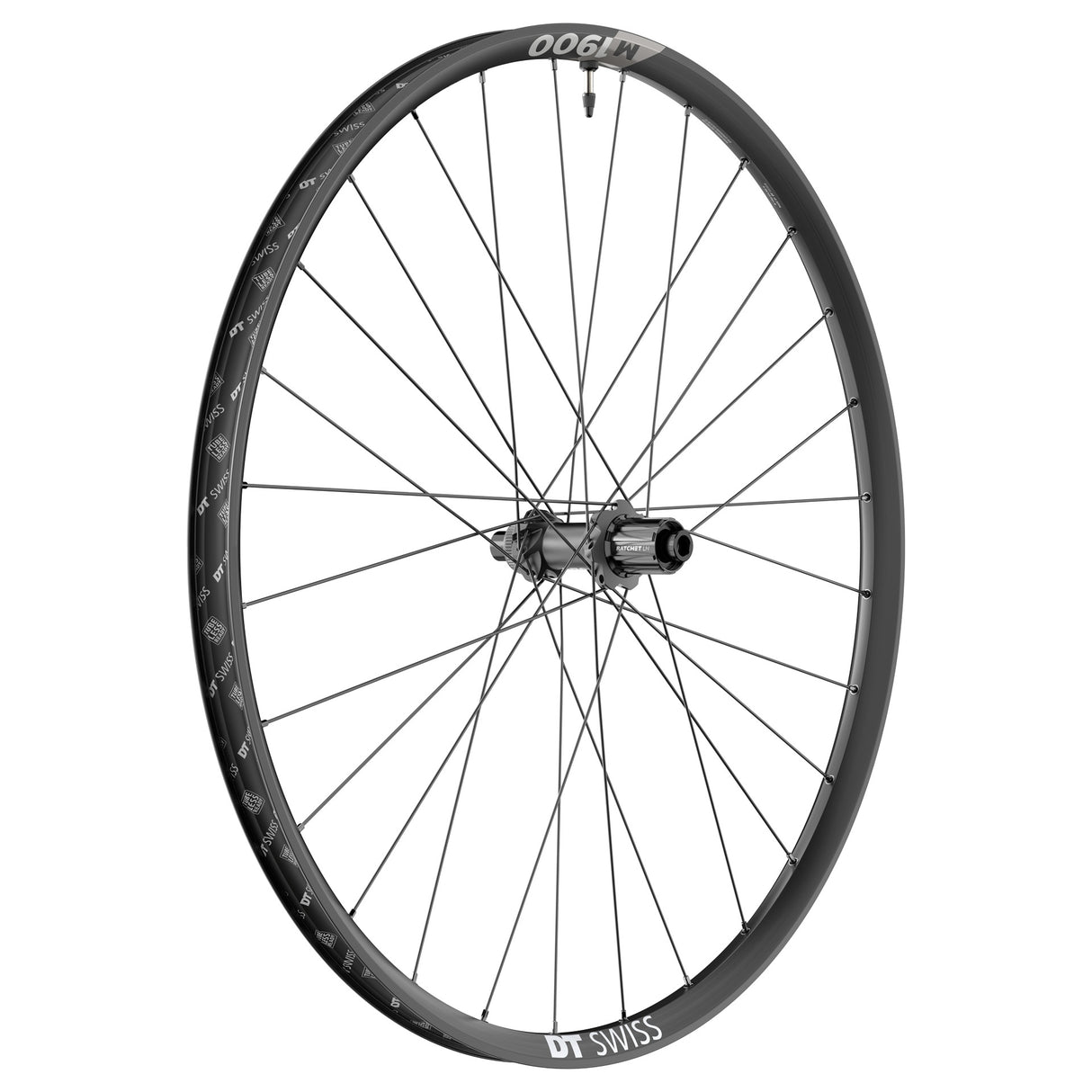 DT Swiss M1900 Spline 29 Inch 12x148 30mm Clincher 6 Bolt Rear Wheel XD