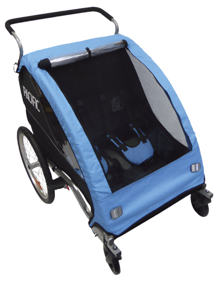 Pacific Deluxe 2 In 1 Trailer/Stroller - 2 Child