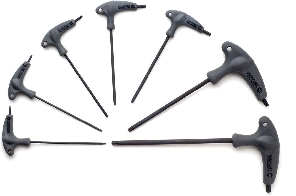 Jeu De Clés Torx Pedros T-Handle Pro 7 Pièces - Pour Vélo, VTT, Mécanique
