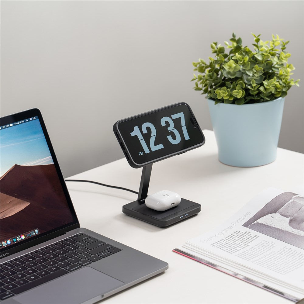 Quad Lock Dual Desk Mount Wireless Charger