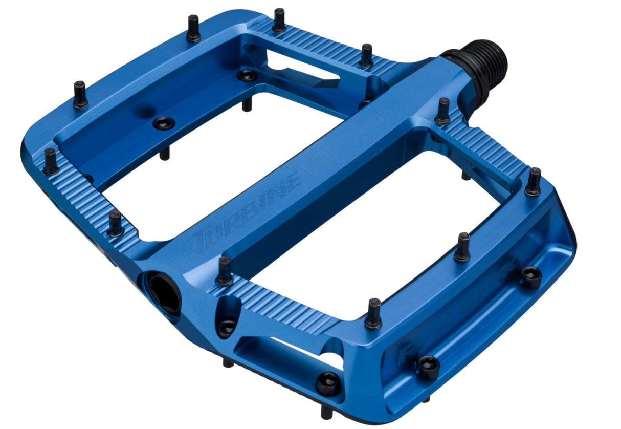 Race Face Turbine 26 Flat Pedals - Blue