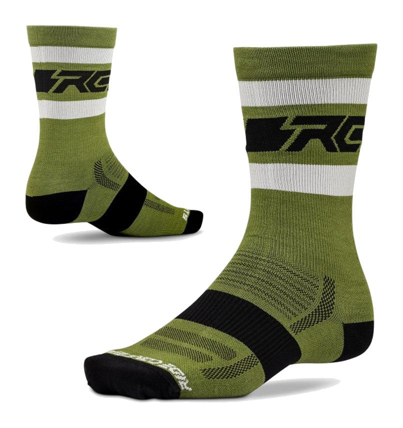 Ride Concepts Sock Fifty Fifty Olive Size Medium