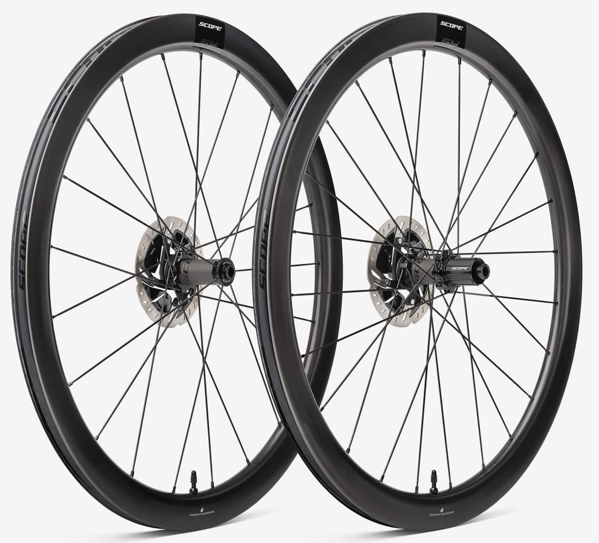Scope S4 Rim Brake Black Shimano HG Road Wheelset