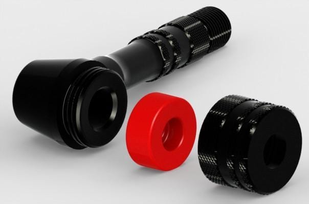 Silca Pump Floor Chuck Presta Disc Adapter Al Blk