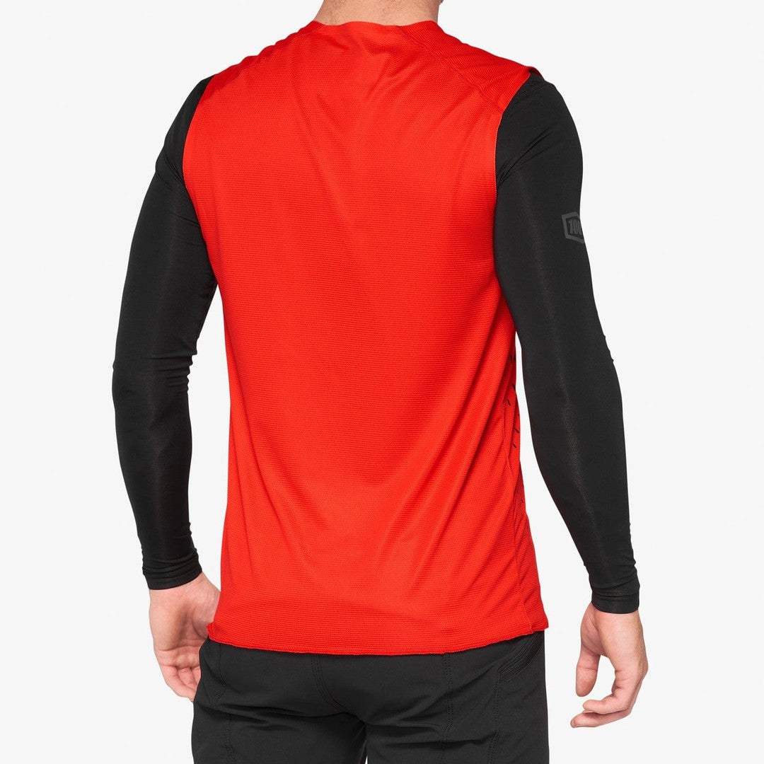 100 Percent R-CORE CONCEPT Sleeveless Jersey Red