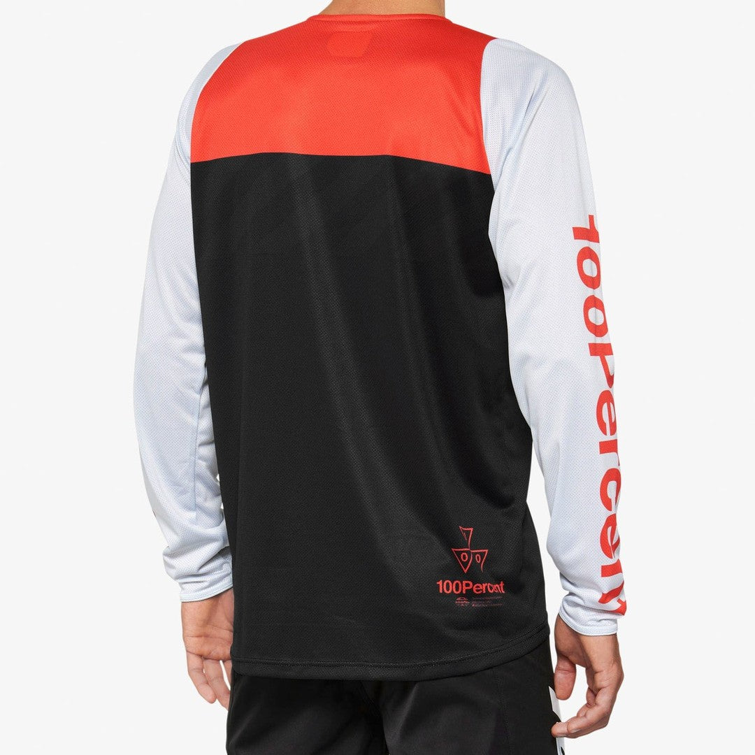 100 Percent R-CORE Jersey Black/Racer Red