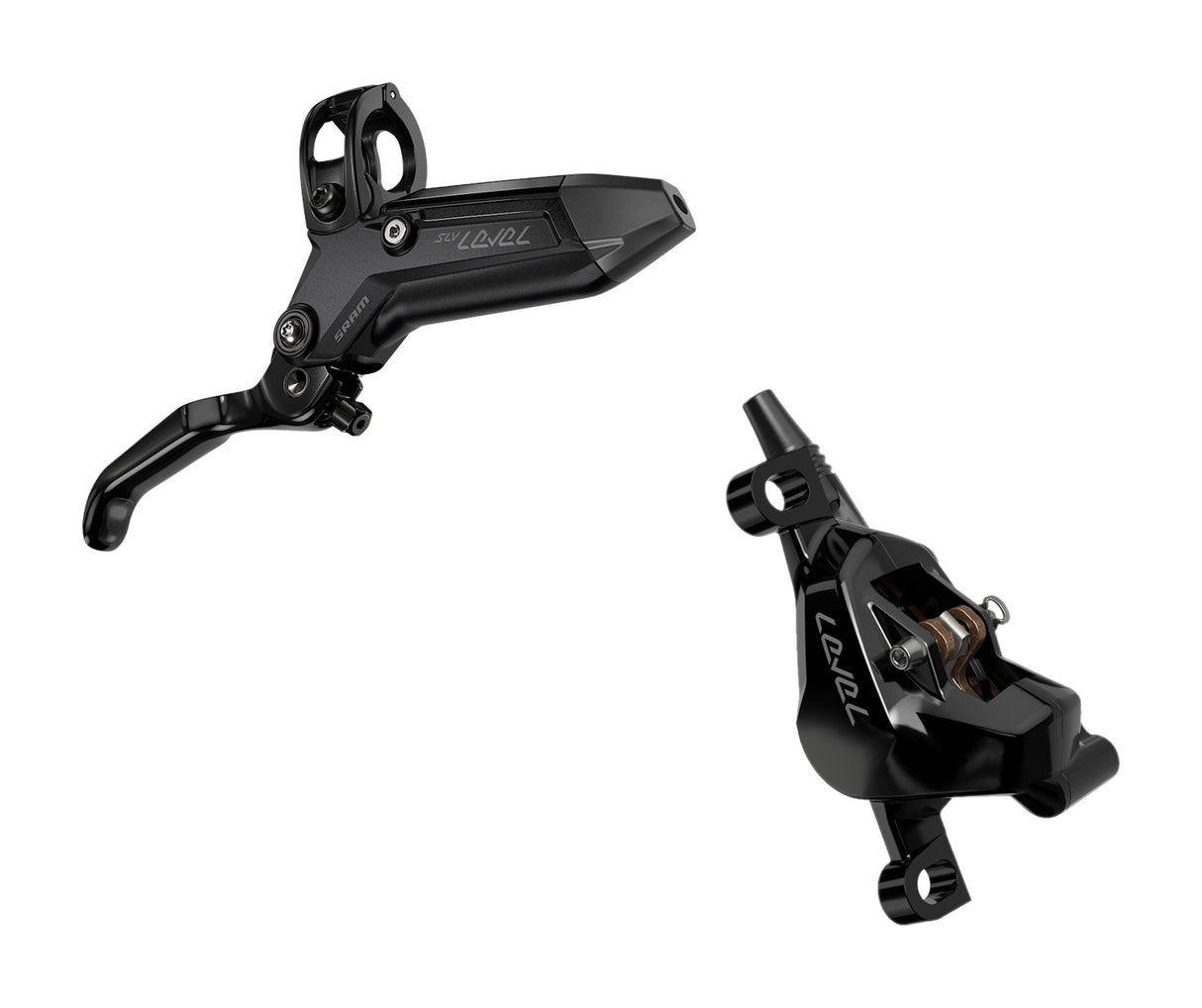 SRAM Level Silver Stealth MTB Rear Brake Lever w/Caliper (2-Piston)
