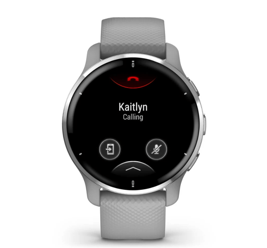 Garmin Venu® 2 Plus, Silver Stainless Steel Bezel With Powder Grey Case