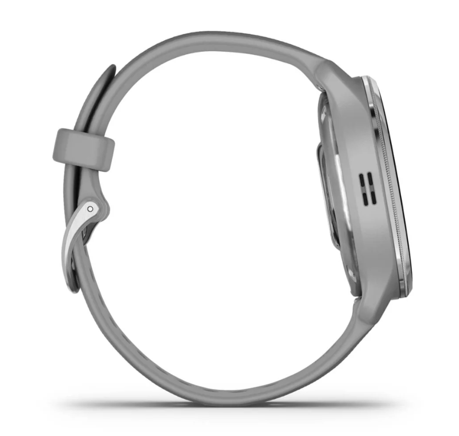 Garmin Venu® 2 Plus, Silver Stainless Steel Bezel With Powder Grey Case