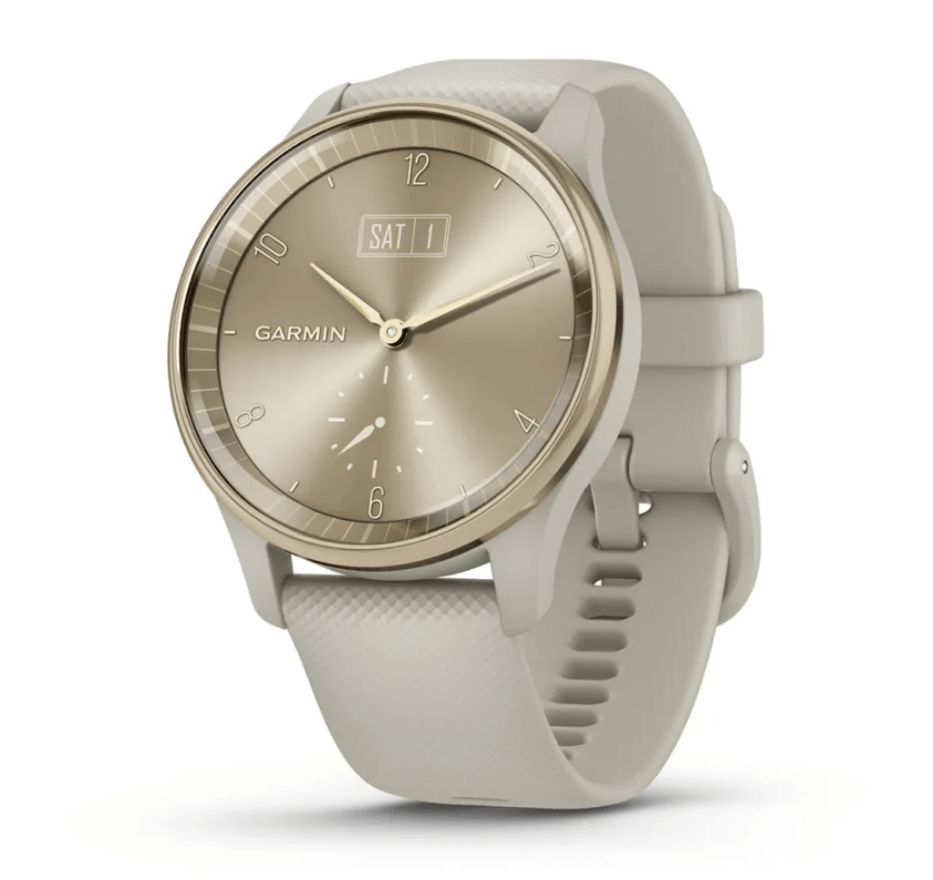 Garmin vívomove® Trend, Cream Gold Stainless Steel Bezel with French Grey Case