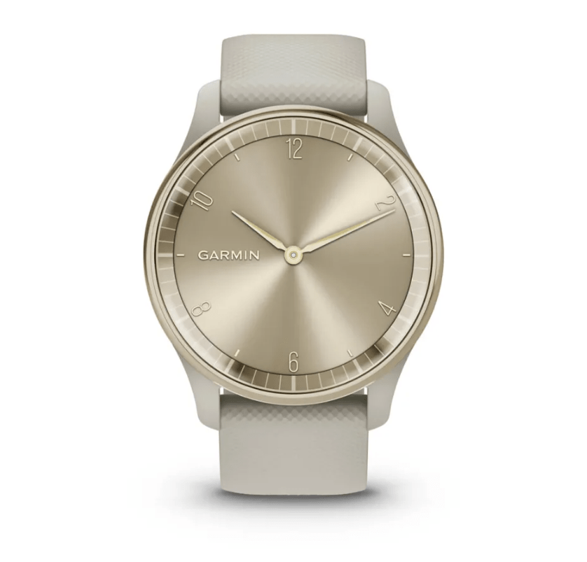 Garmin vívomove® Trend, Cream Gold Stainless Steel Bezel with French Grey Case