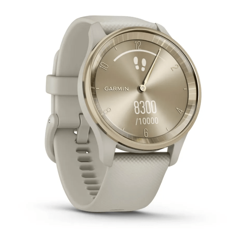 Garmin vívomove® Trend, Cream Gold Stainless Steel Bezel with French Grey Case