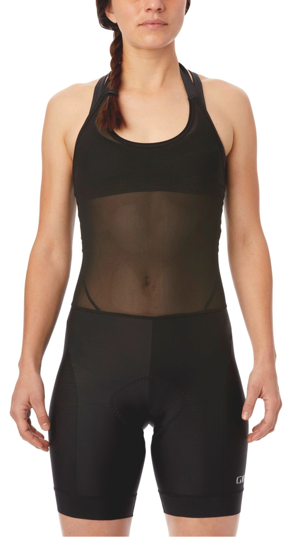 Giro Womens Halter Chrono Sport Bib Short - Black FRONT