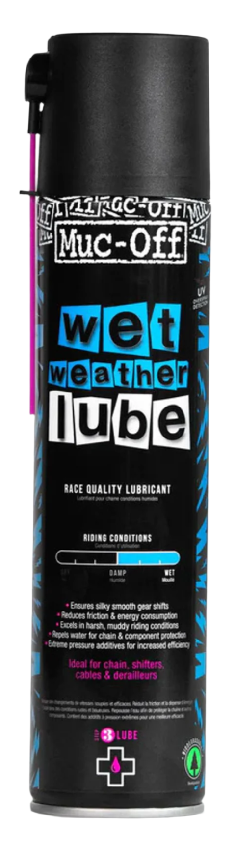 Muc-Off Lube Wet 400ml Aerosol