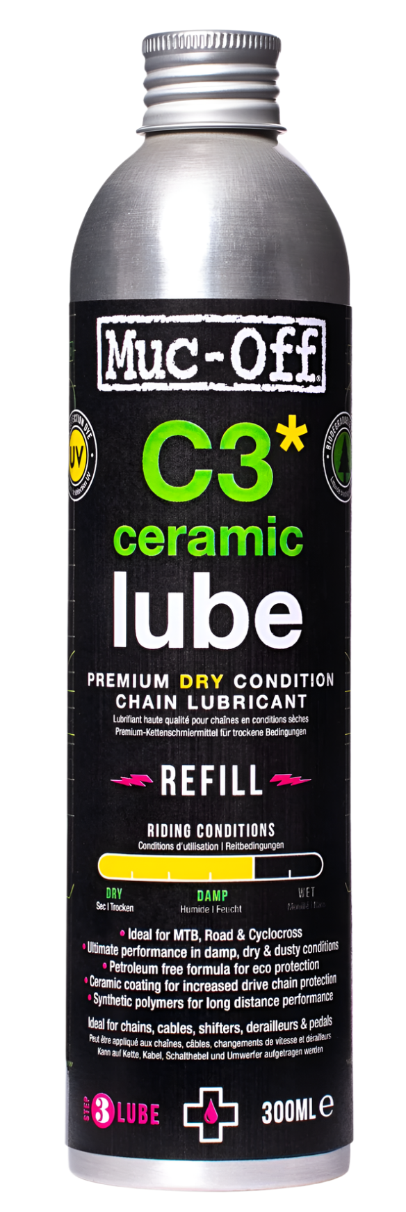Muc-Off Lube Dry 300ml C3 Ceramic