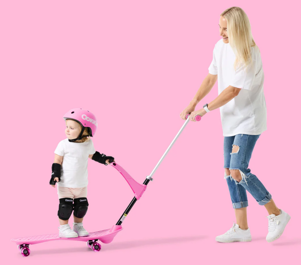 Ookkie Kids Learner Skateboard - Pink