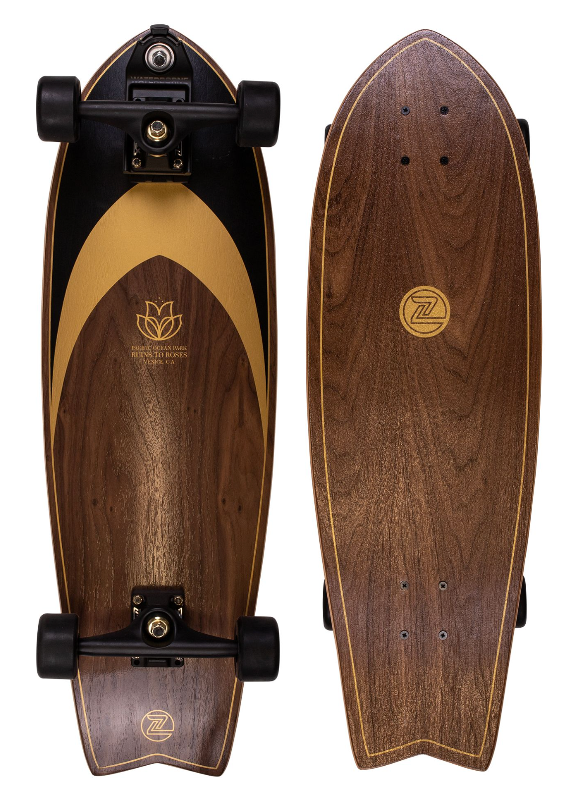 ZFlex Ruins to Roses Surfskate Fish Skateboard