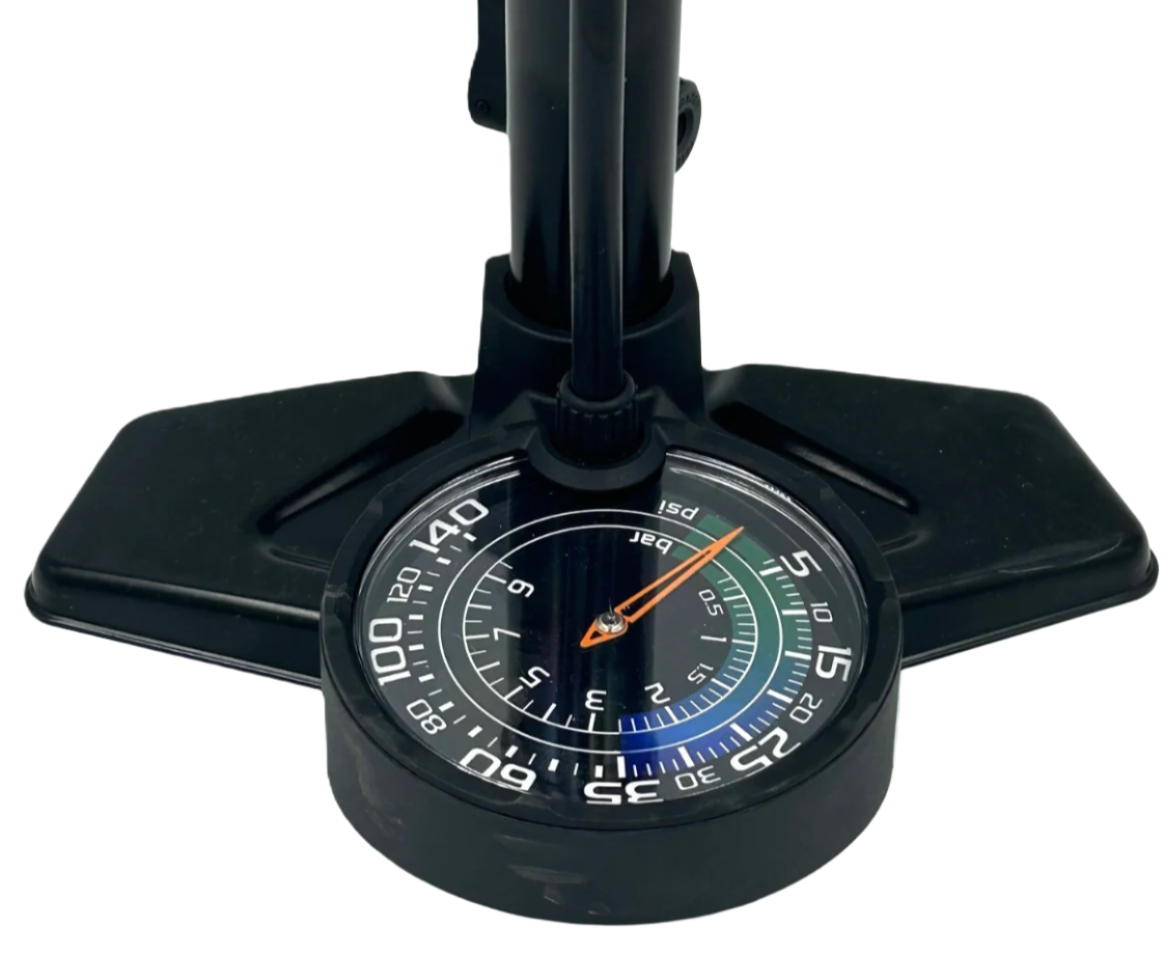 JetBlack Biggest Fella 2.0 Dual Gauge Floor Pump for MTB/Road