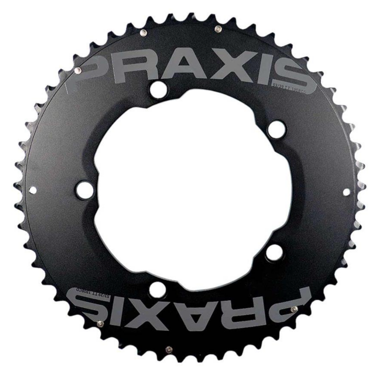 Praxis 2x Road Chainrings 110/130BCD 56/42 Aero 10/11/12-Speed