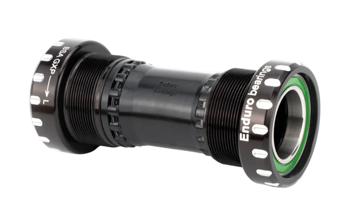 ENDURO BKS-6038 STAINLESS AGULAR BSA THREADED BB GXP - BLK