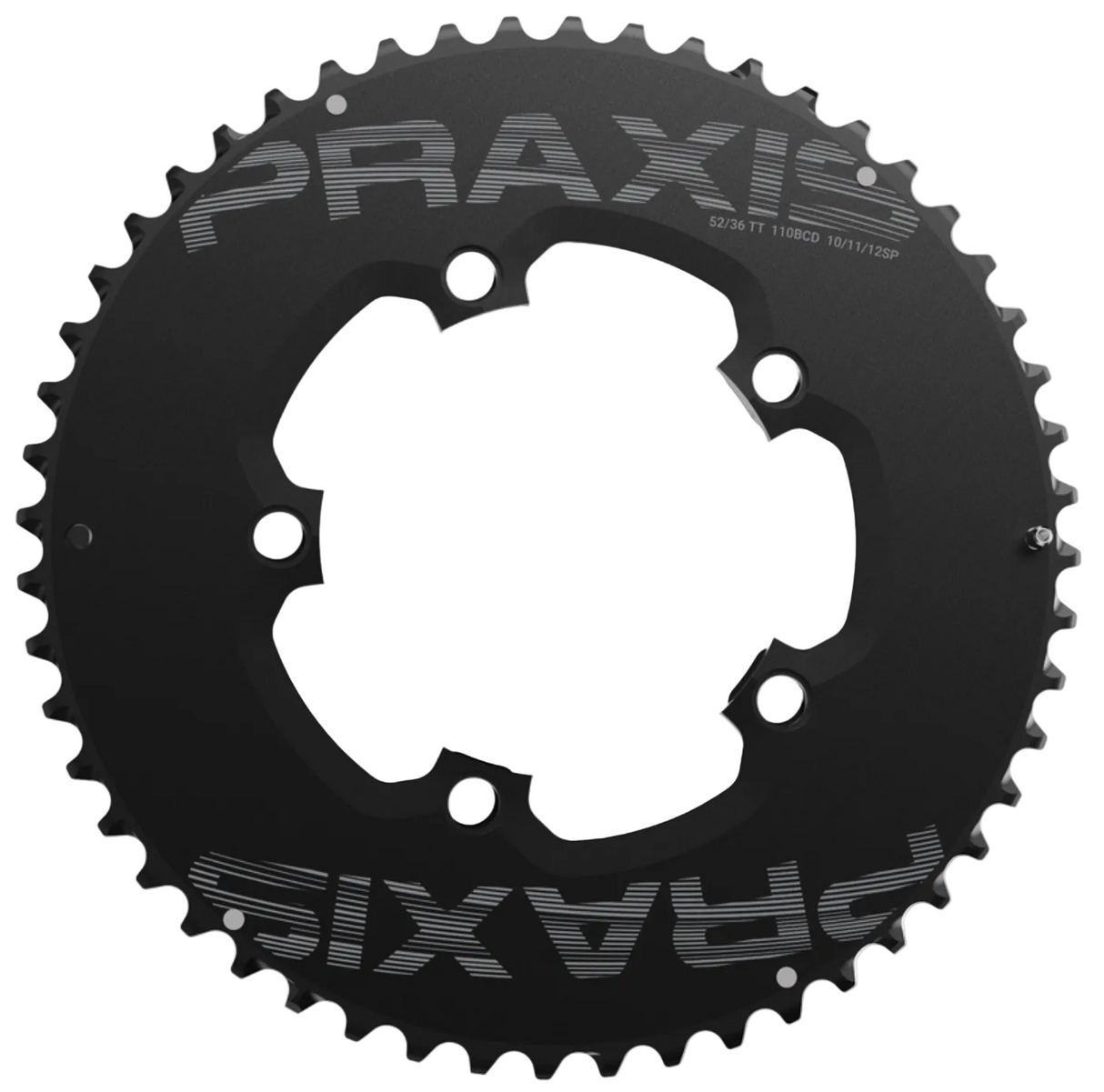 Praxis 2x Road Chainrings 110/130BCD 52/36t Aero 10/11/12-Speed