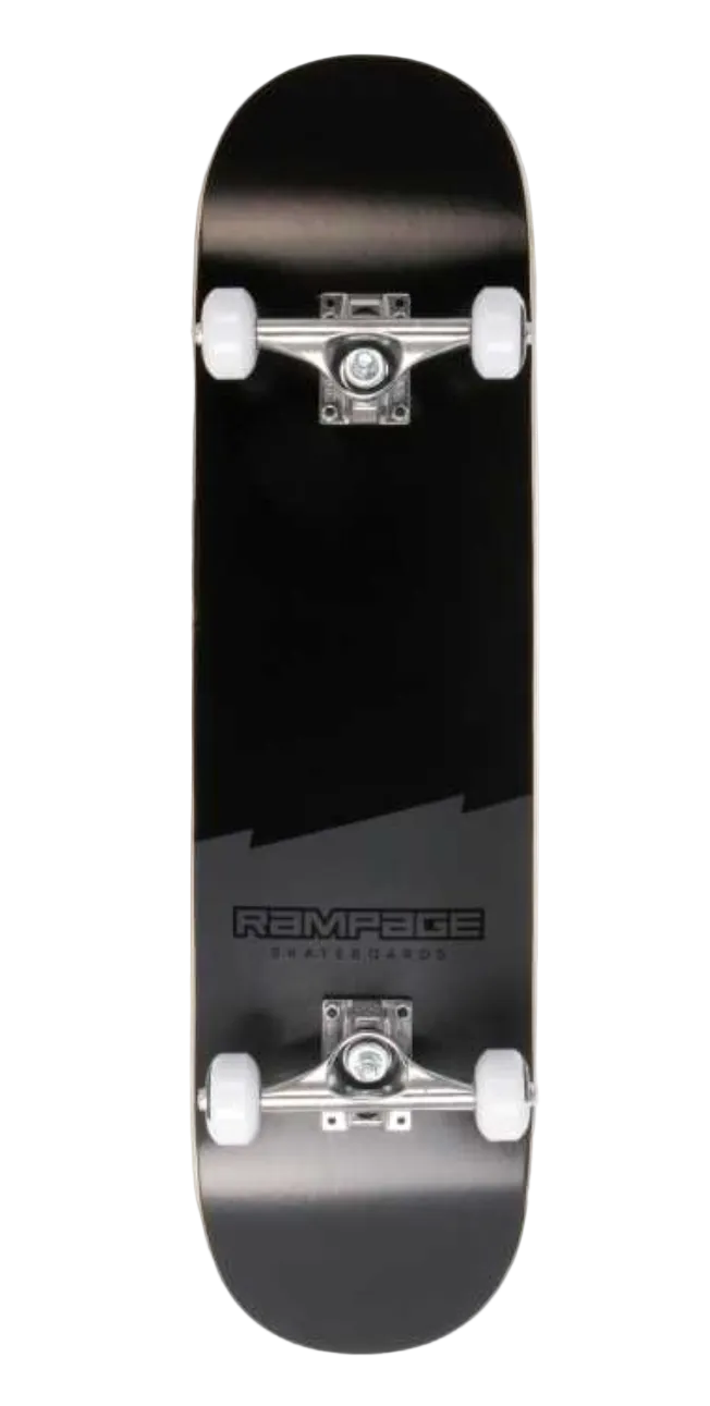 RAMPAGE Plain Third Natural/Black 8" complete skateboard