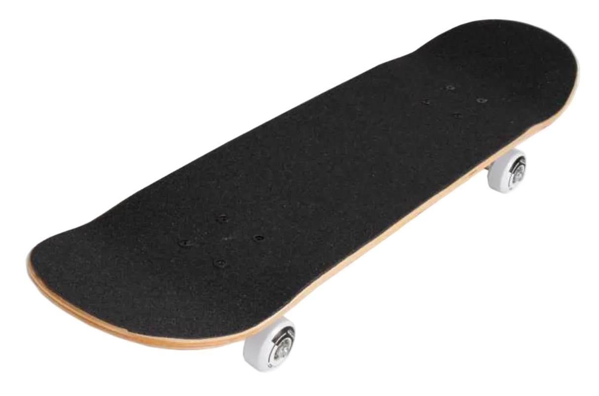 RAMPAGE Plain Third Natural/Black 8" complete skateboard