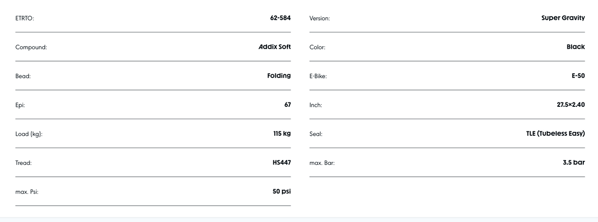 Schwalbe Magic Mary 27.5 x 2.4" Super Gravity Addix Soft Evolution Line TL Easy E-50 Tyre