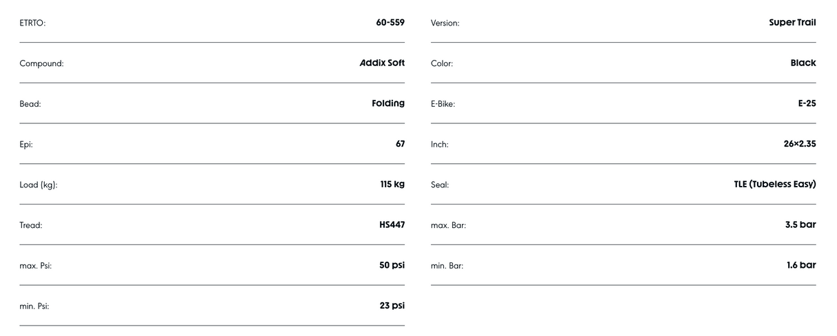 Schwalbe Magic Mary 26 x 2.35" Super Trail Addix Soft Evolution Line TL Easy Tyre