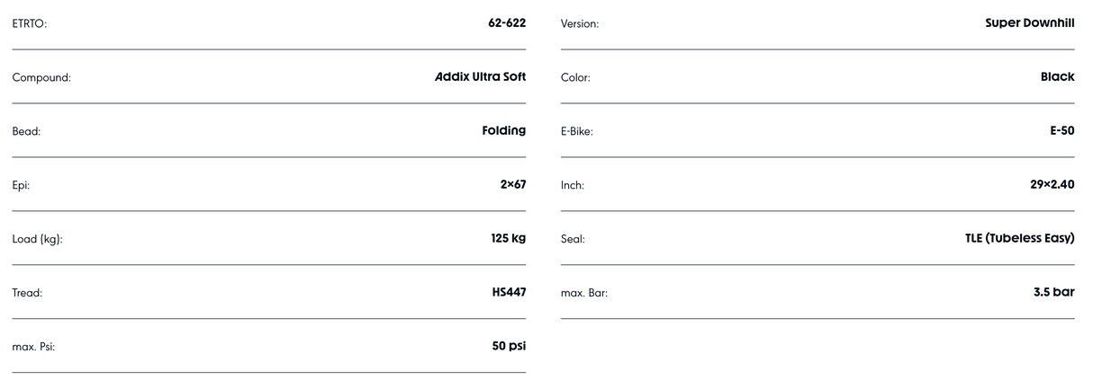 Schwalbe Magic Mary 29 x 2.4" Super Downhill Addix Ultra Soft Evolution Line TL Easy Tyre