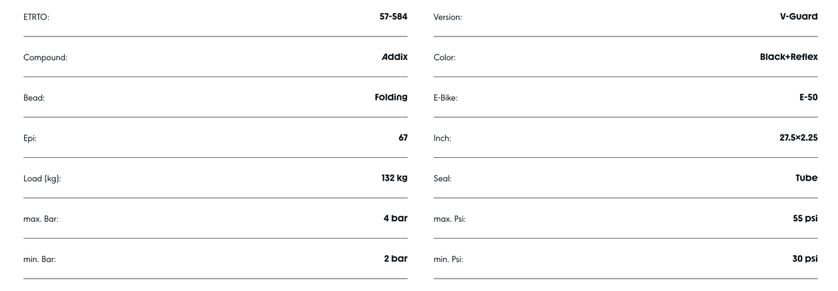 Schwalbe Marathon Mondial PRO 27.5 x 2.25" V-Guard Double Defense Addix Compound