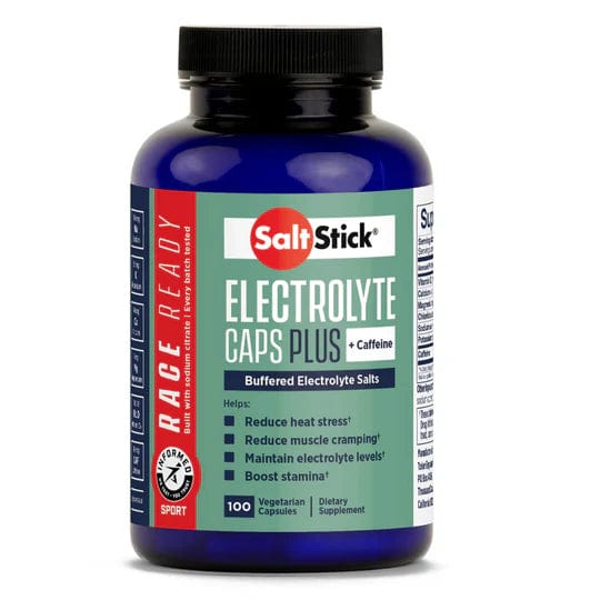 SaltStick Buffered Electrolyte Salts Plus Caffeine and Sodium Citrate - 100 capsules