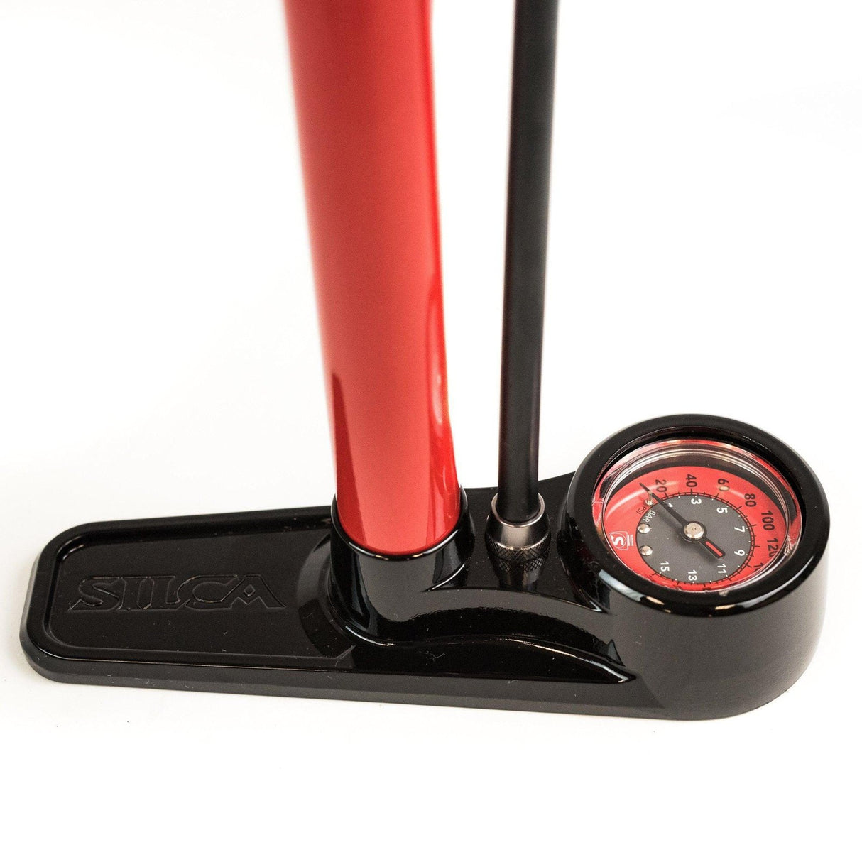Silca Pista Floor Pump 220psi Red