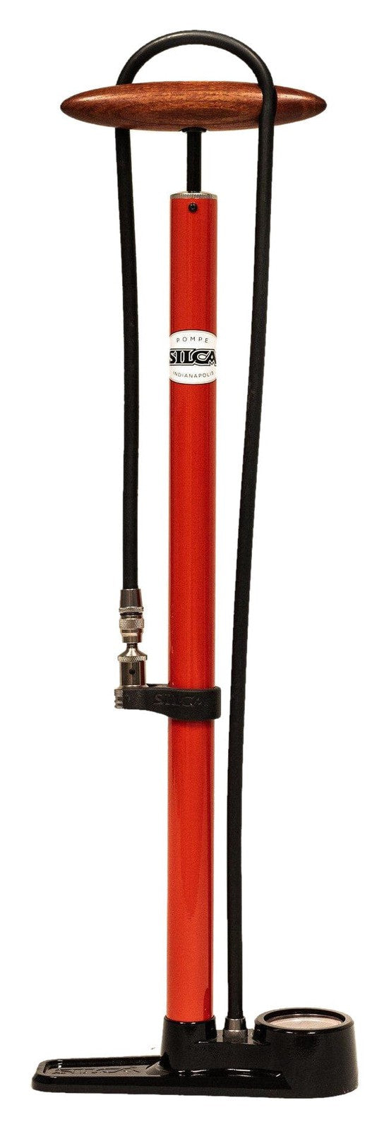 Silca Pista Floor Pump 220psi Red