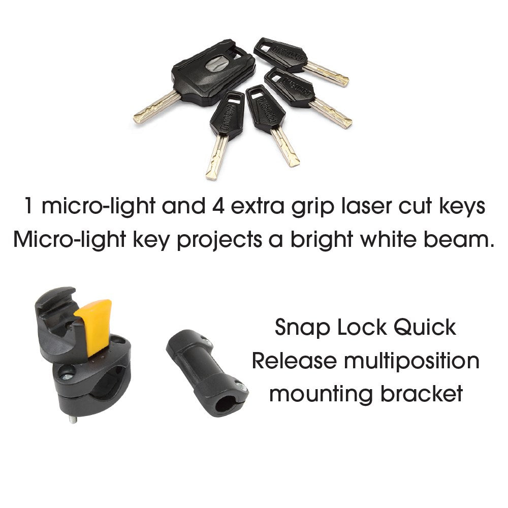 OnGuard Pitbull STD 14mm 11.5cm x 23cm key U-Lock