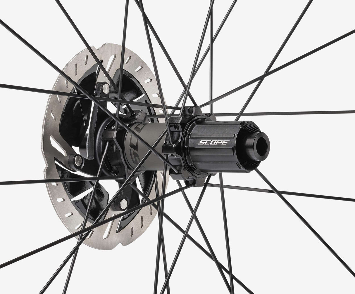 Scope S4 Rim Brake Black Shimano HG Road Wheelset