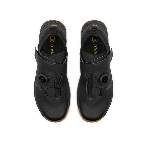 Crank Brothers Shoes Stamp Trail BOA Black/Gold/Gum Flat
