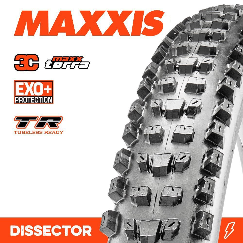 Maxxis DISSECTOR 27.5 X 2.40 WT 3C TERRA EXO+ TR FOLD 60TPI E-25 TYRE