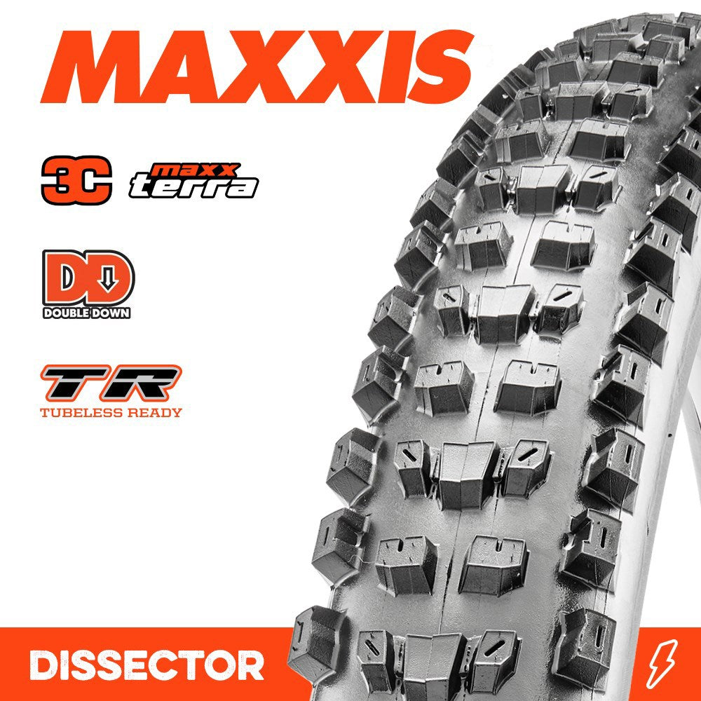 Maxxis DISSECTOR 29 X 2.40 WT 3C TERRA DD TR FOLD 120X2TPI E-25 TYRE